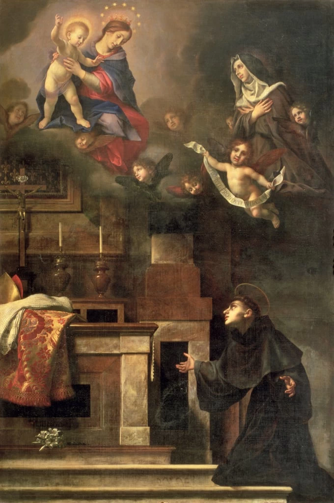 La Vergine appare a San Luigi di Tolosa - Palazzo Pitti, Firenze